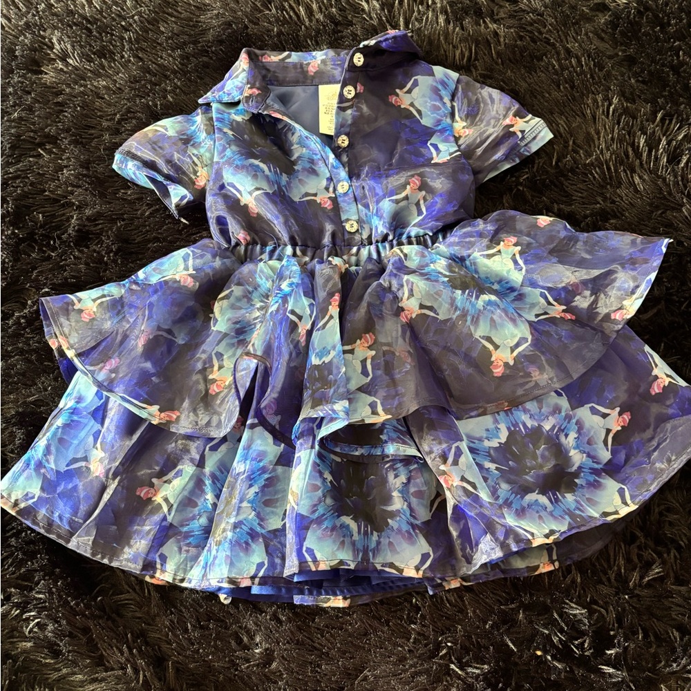 Blue Cinderella Kids Dress